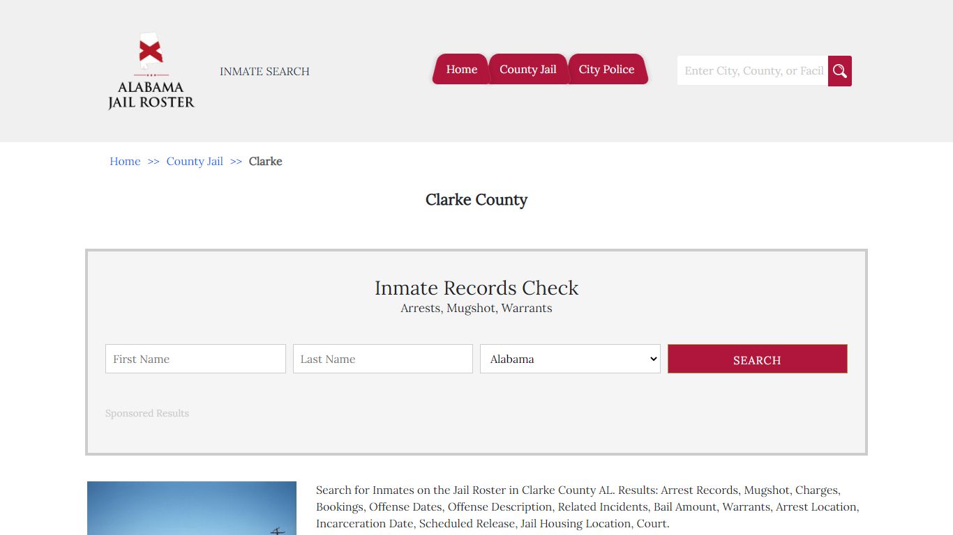 Clarke County | Alabama Jail Inmate Search