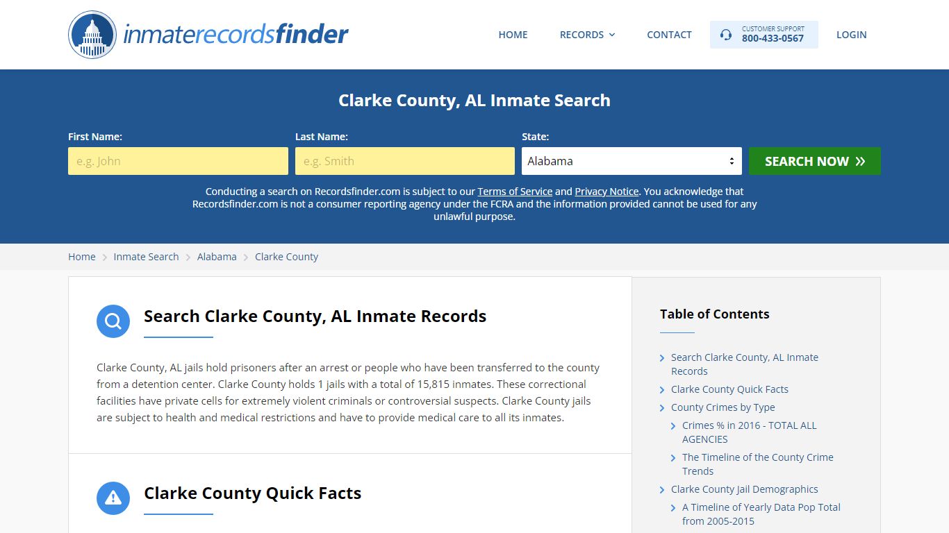 Clarke County, AL Inmate Lookup & Jail Records Online